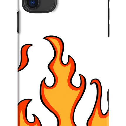 Fired Up – White iPhone 11 Hard Case Back Cover by Casekaro
