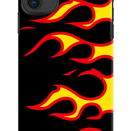 Side Sweep Flames iPhone 11 Hard Case Back Cover by Casekaro