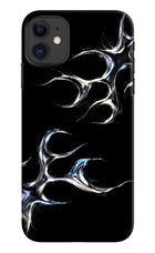 Chrome Tribal iPhone 11 Hard Case Back Cover by Casekaro