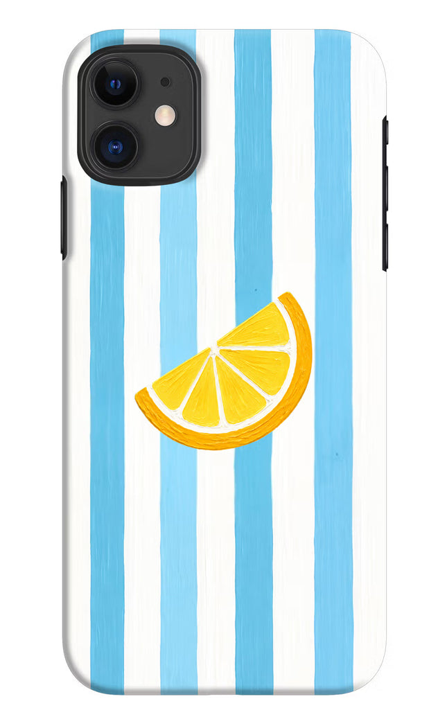 Summer Lemon iPhone 11 Hard Case Back Cover by Casekaro
