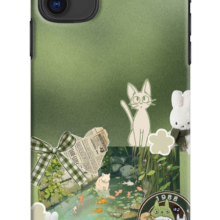 Aesthetic anime iPhone 11 Hard Case Back Cover by Casekaro