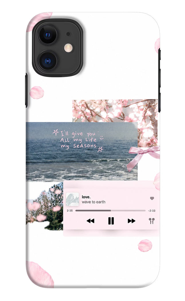 Wave to earth iPhone 11 Hard Case Back Cover by Casekaro