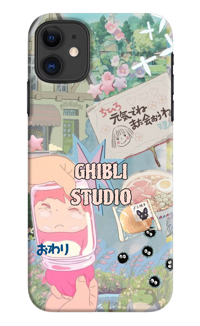 Studio Ghibli iPhone 11 Hard Case Back Cover by Casekaro