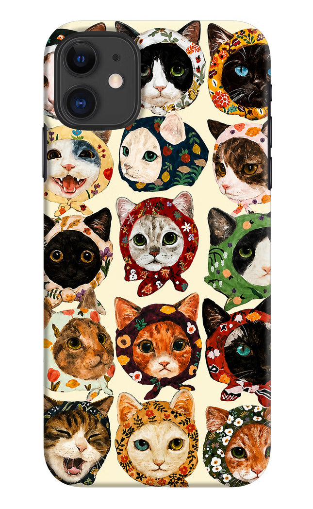 Cool Cat iPhone 11 Hard Case Back Cover by Casekaro