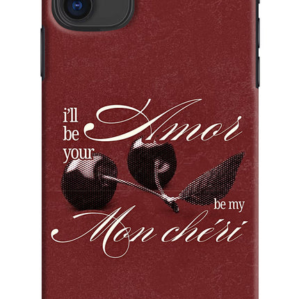 Velvet Cherry iPhone 11 Hard Case Back Cover by Casekaro