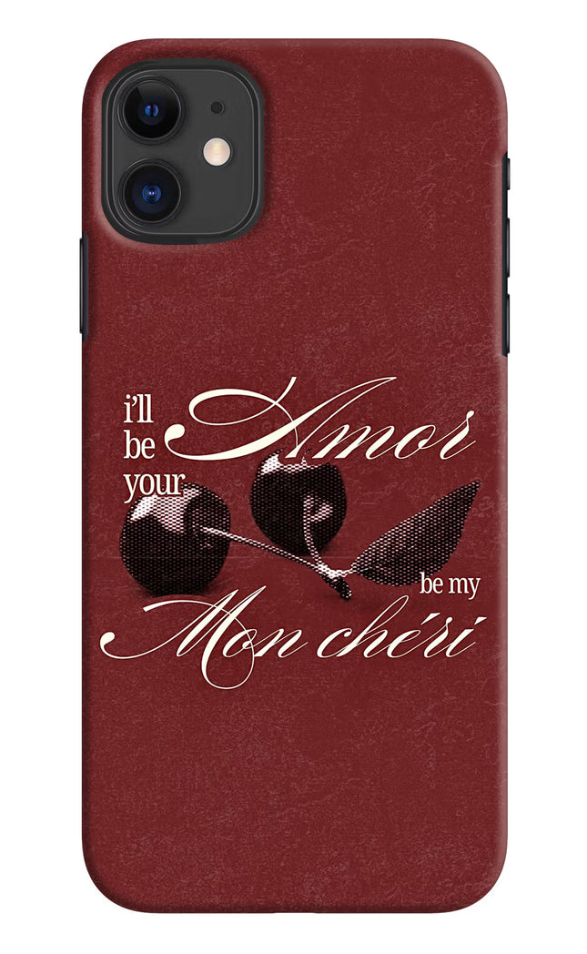 Velvet Cherry iPhone 11 Hard Case Back Cover by Casekaro