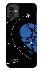 Love Orbit iPhone 11 Hard Case Back Cover by Casekaro