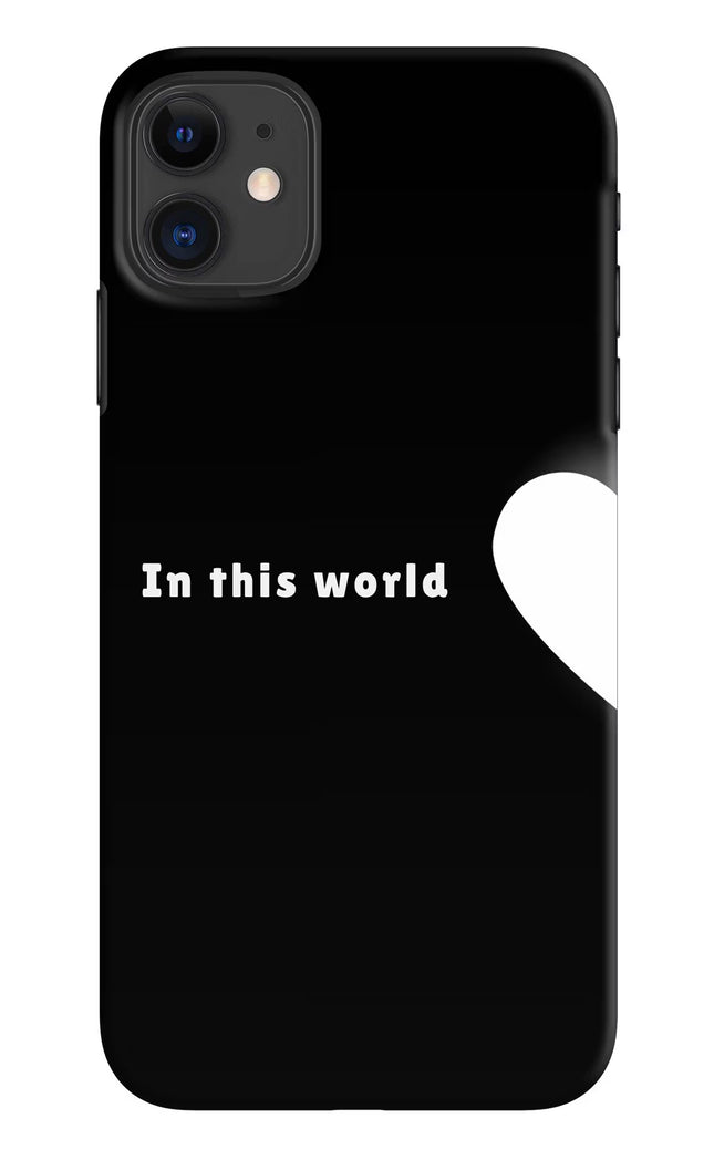 This World iPhone 11 Hard Case Back Cover by Casekaro