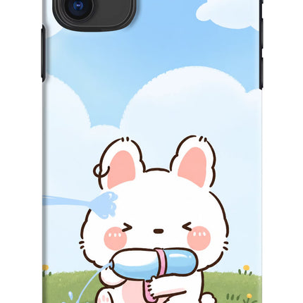 Bunny Treat iPhone 11 Hard Case Back Cover by Casekaro