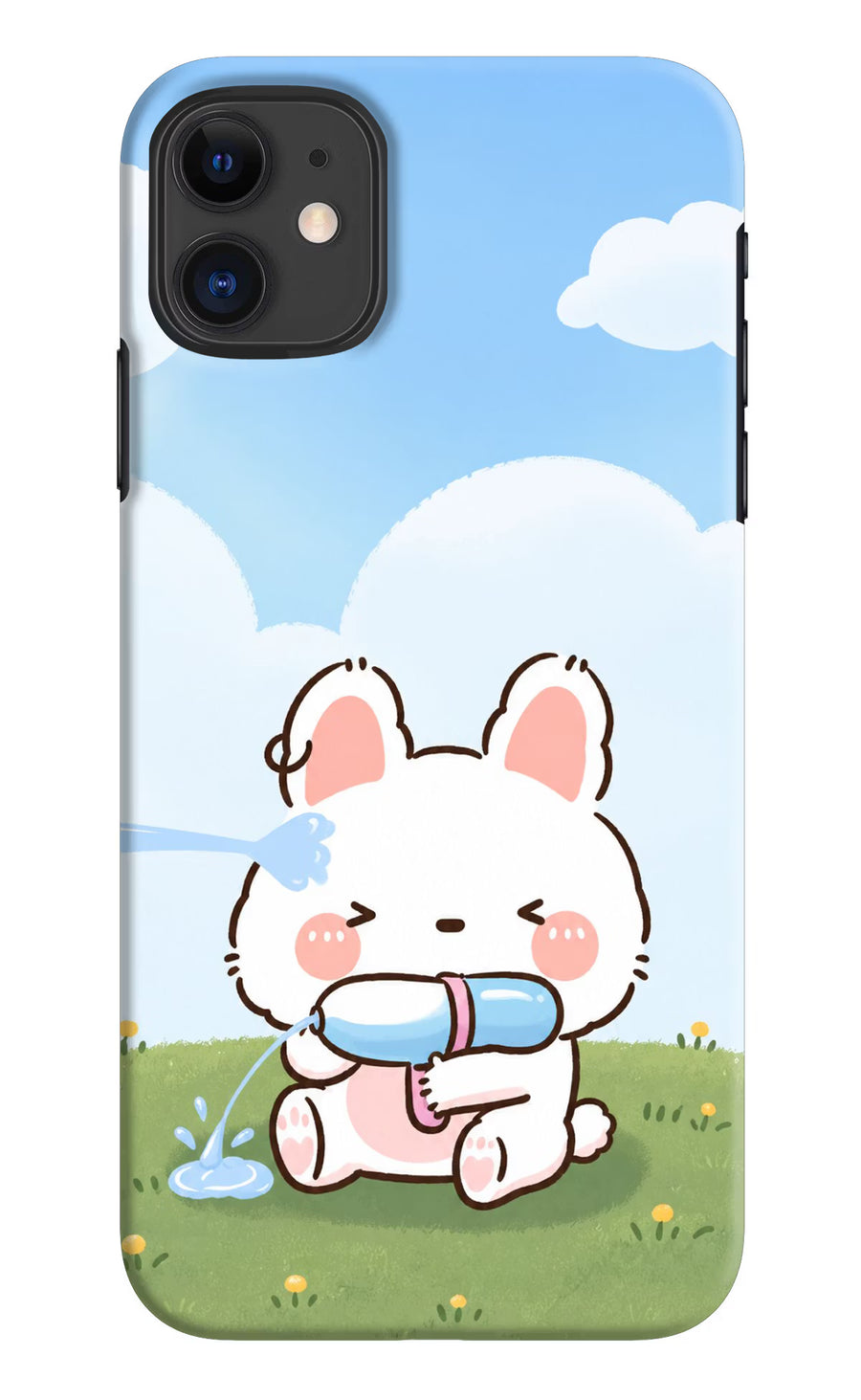 Bunny Treat iPhone 11 Back Cover, Hard case