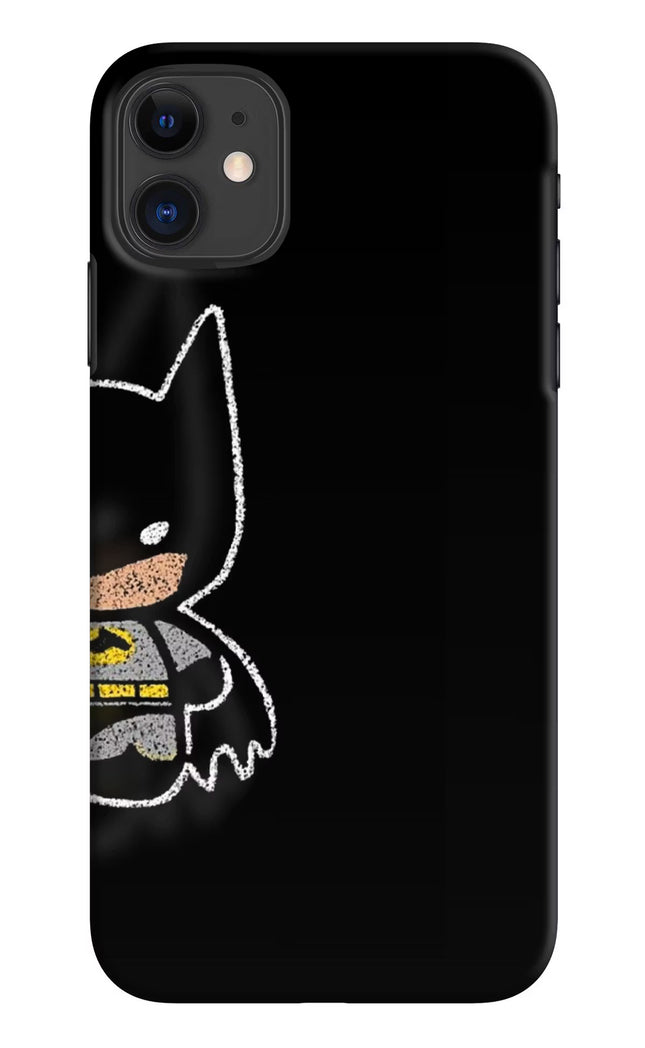 Bat Kitty iPhone 11 Hard Case Back Cover by Casekaro