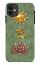 Om & Lotus iPhone 11 Back Cover
