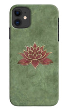 Lotus Grace iPhone 11 Hard Case Back Cover by Casekaro