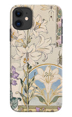 White Lily iPhone 11 Hard Case Back Cover by Casekaro