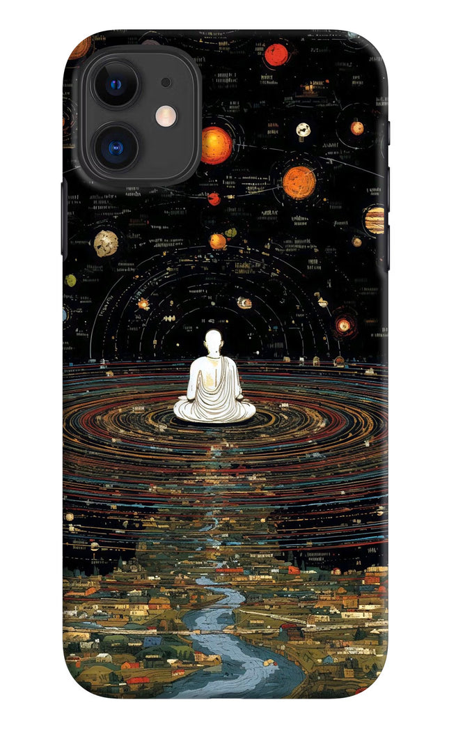 Space Monk iPhone 11 Hard Case Back Cover by Casekaro