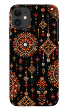Boho Noir iPhone 11 Hard Case Back Cover by Casekaro