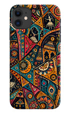 Folk Print iPhone 11 Back Cover