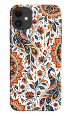 White Mayura iPhone 11 Back Cover