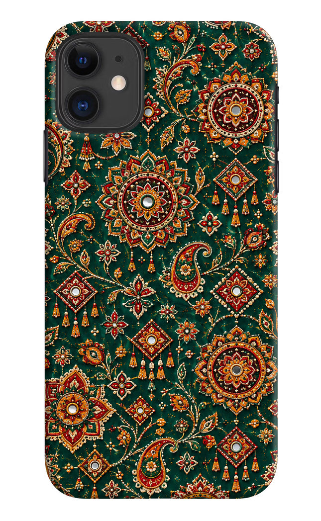 Green Pataka iPhone 11 Hard Case Back Cover by Casekaro