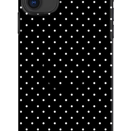 White Dots iPhone 11 Pop Case by Casekaro