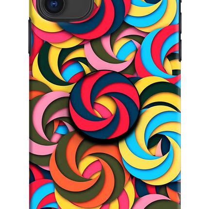 Spiral Pattern iPhone 11 Pop Case by Casekaro