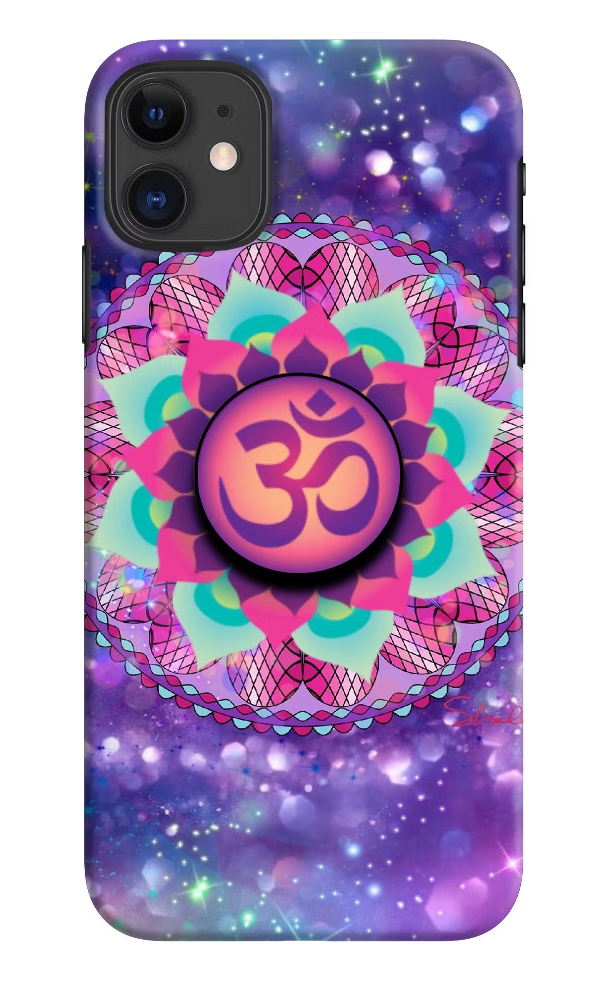 Om Purple iPhone 11 Pop Case by Casekaro