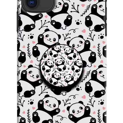 Cute Panda iPhone 11 Pop Case by Casekaro