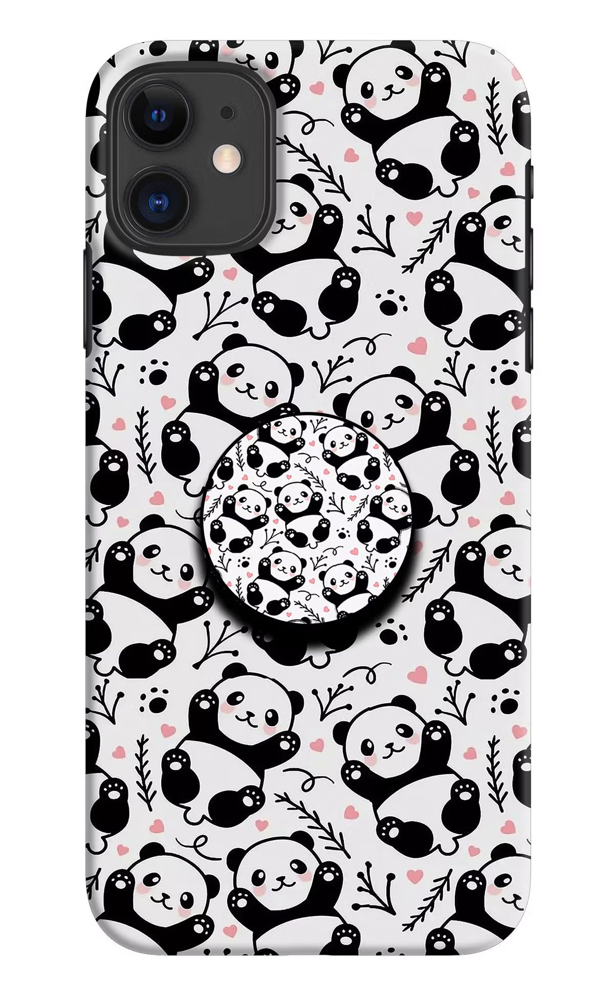 Cute Panda iPhone 11 Pop Case by Casekaro