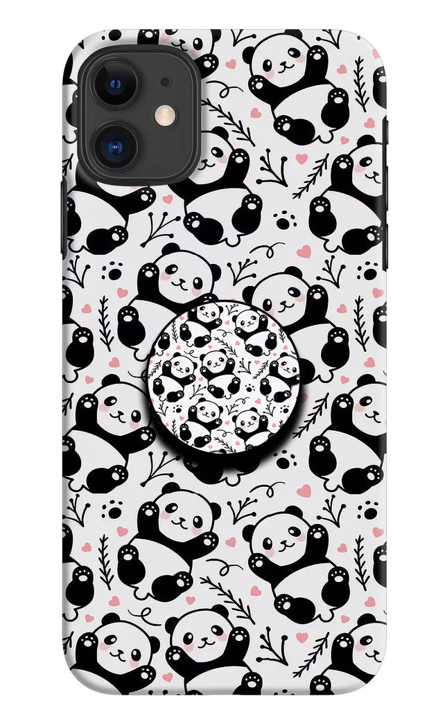 Cute Panda iPhone 11 Pop Case by Casekaro