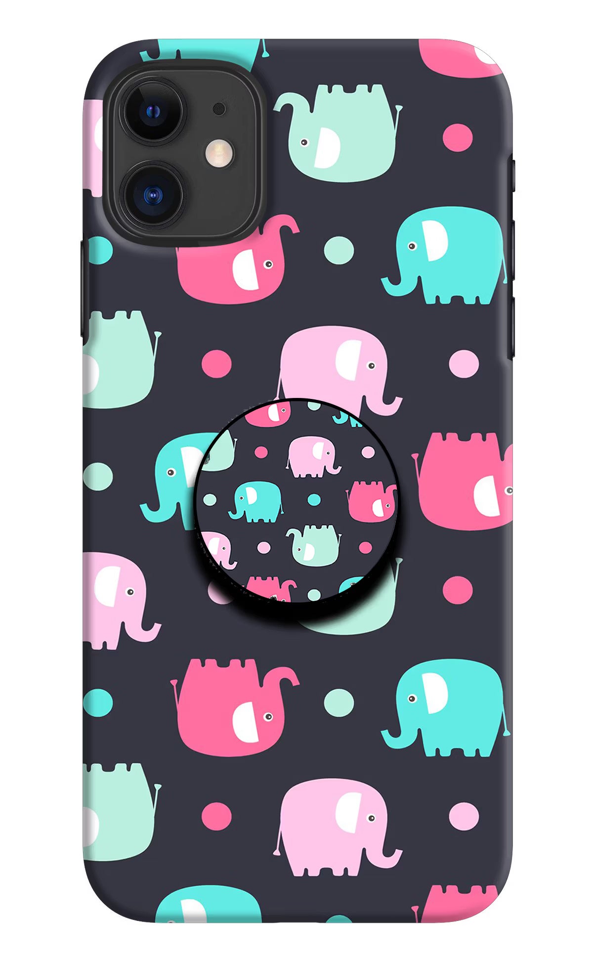 Baby Elephants iPhone 11 Pop Case by Casekaro