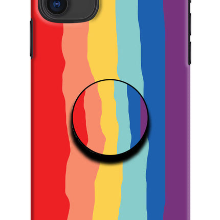 Rainbow iPhone 11 Pop Case by Casekaro
