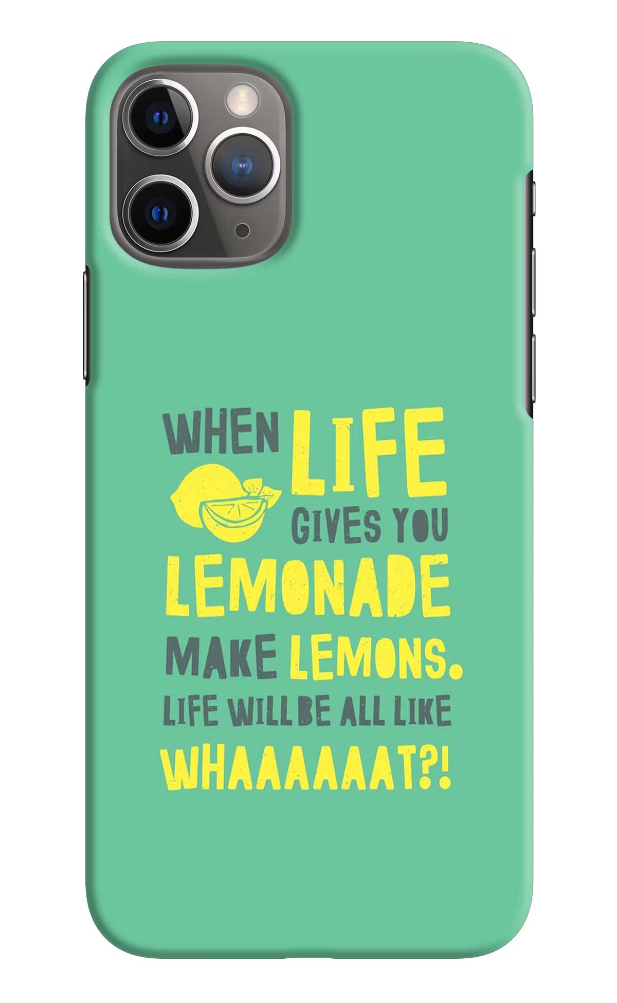 Quote iPhone 11 Pro Hard Case Back Cover by Casekaro