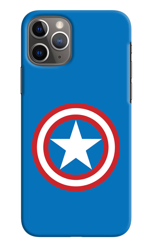 Captain America Logo iPhone 11 Pro Hard Case Back Cover by Casekaro