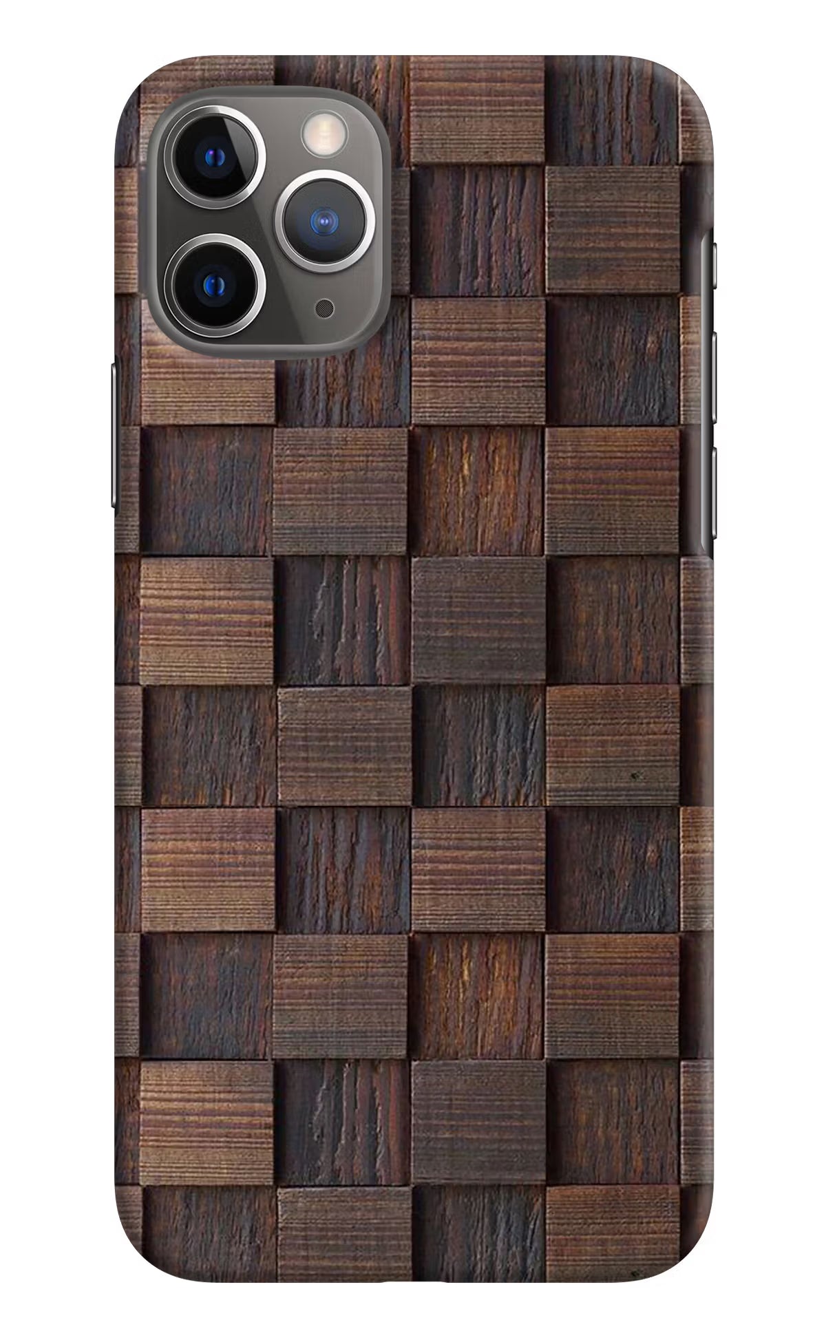 Wooden Cube Design iPhone 11 Pro Hard Case Back Cover by Casekaro