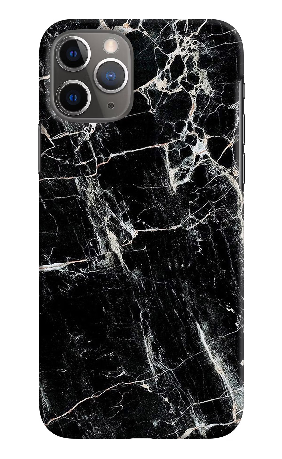 Black Marble Texture iPhone 11 Pro Hard Case Back Cover by Casekaro