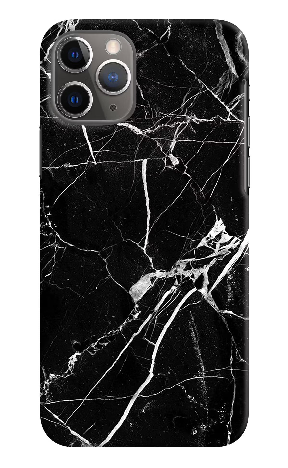 Black Marble Pattern iPhone 11 Pro Hard Case Back Cover by Casekaro