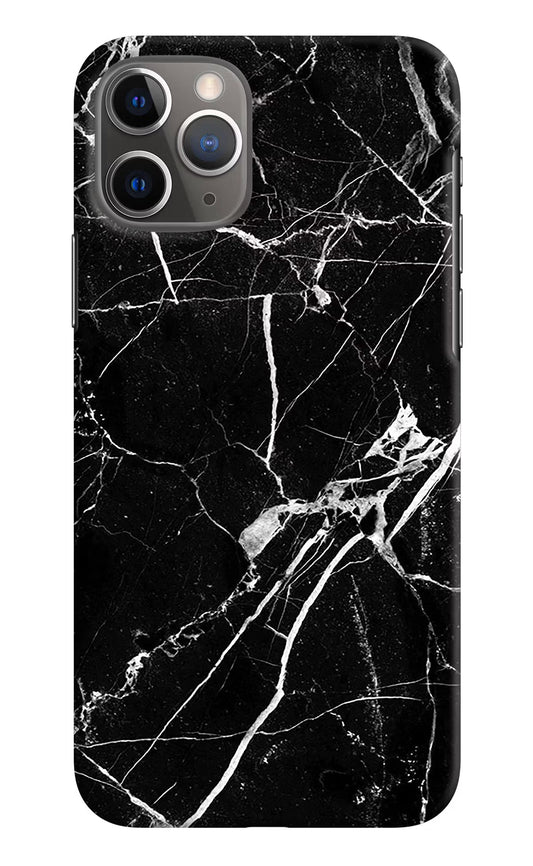 Black Marble Pattern iPhone 11 Pro Hard Case Back Cover by Casekaro