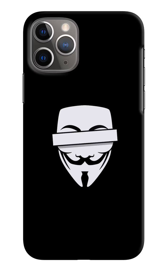 Anonymous Face iPhone 11 Pro Hard Case Back Cover by Casekaro