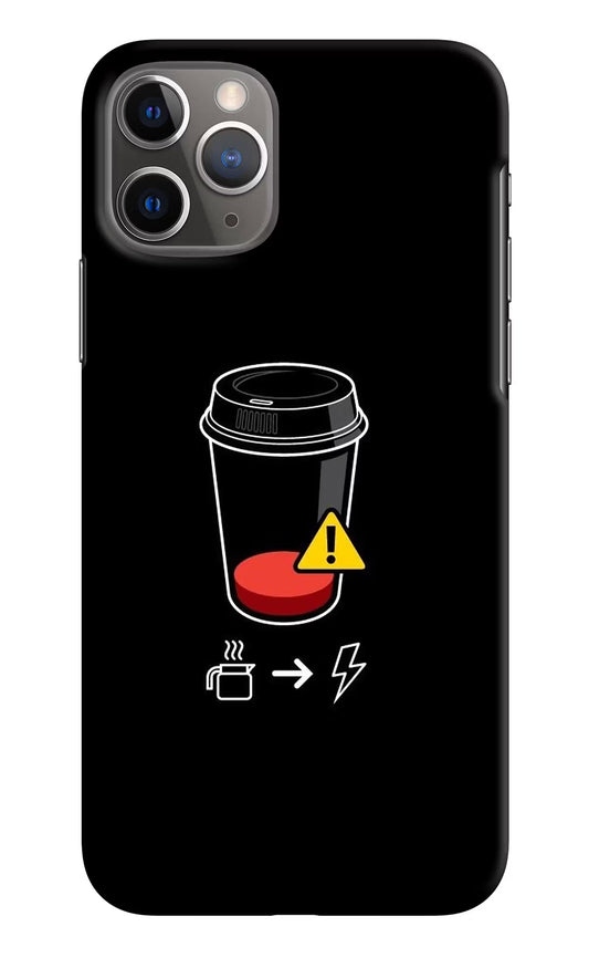Coffee iPhone 11 Pro Hard Case Back Cover by Casekaro