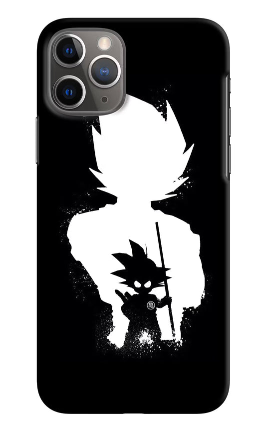 Goku Shadow iPhone 11 Pro Hard Case Back Cover by Casekaro