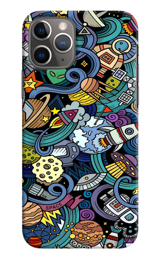 Space Abstract iPhone 11 Pro Hard Case Back Cover by Casekaro