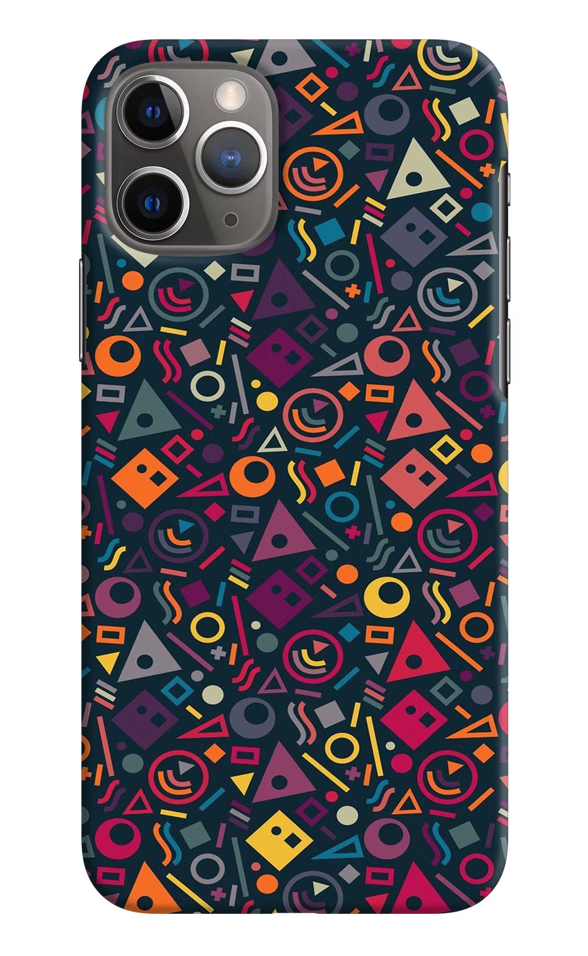Geometric Abstract iPhone 11 Pro Hard Case Back Cover by Casekaro