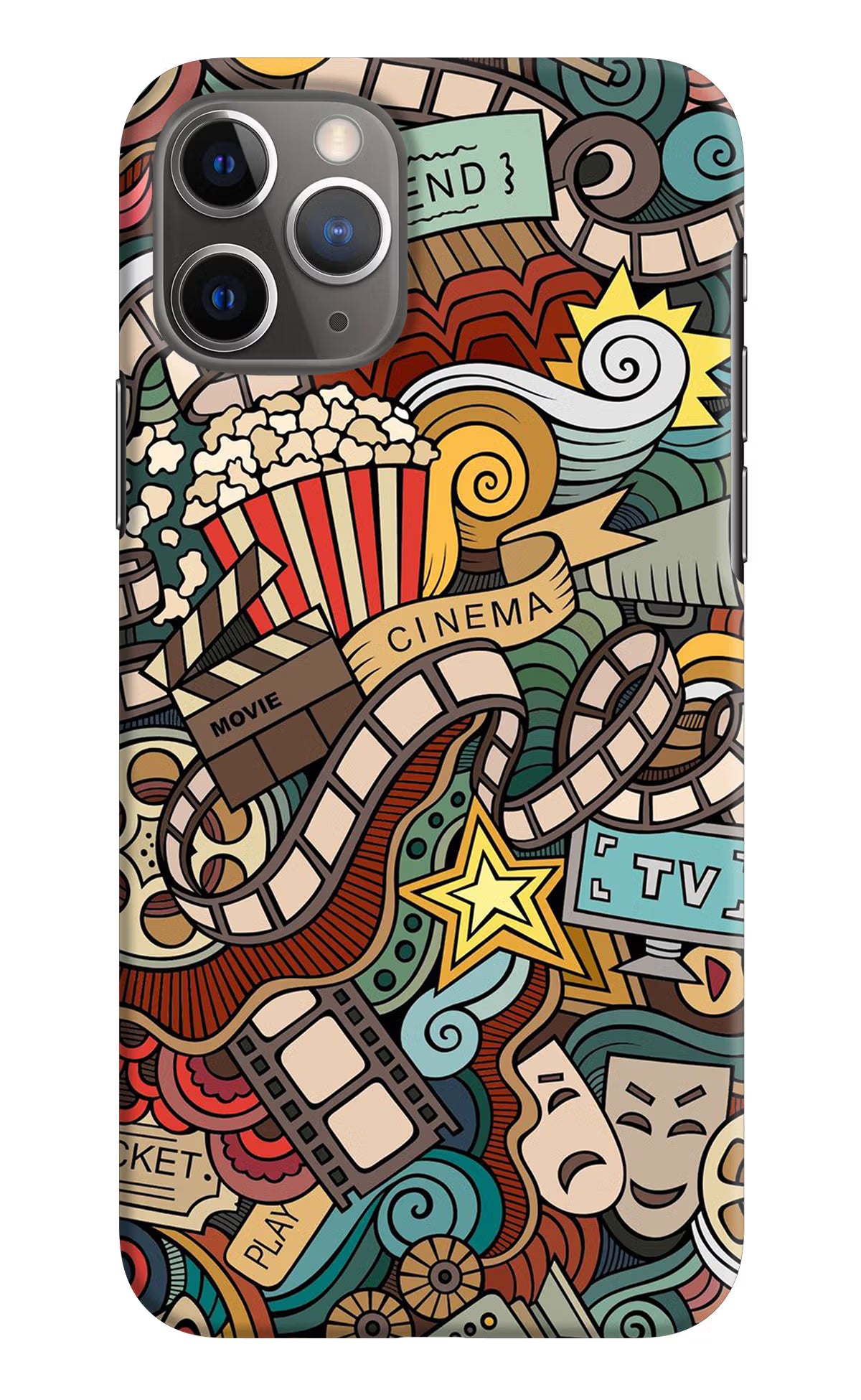 Cinema Abstract iPhone 11 Pro Hard Case Back Cover by Casekaro