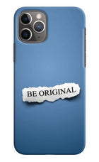 Be Original iPhone 11 Pro Hard Case Back Cover by Casekaro