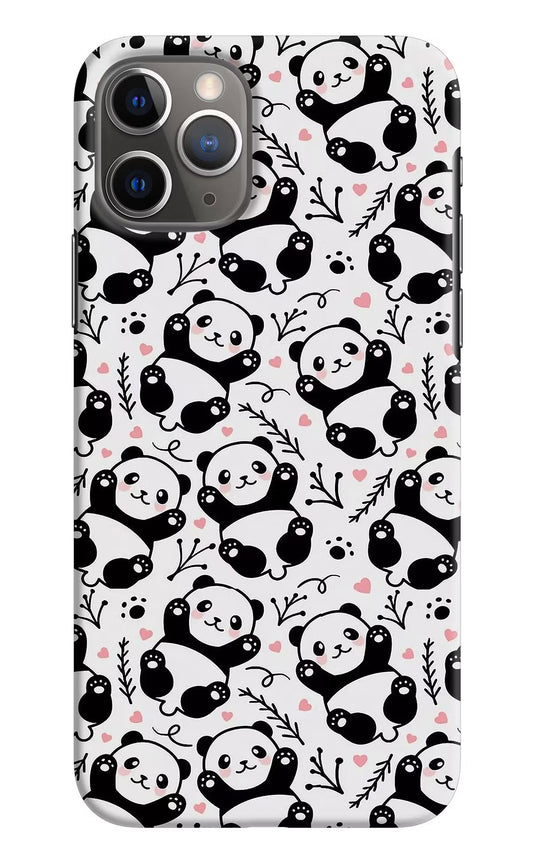 Cute Panda iPhone 11 Pro Hard Case Back Cover by Casekaro