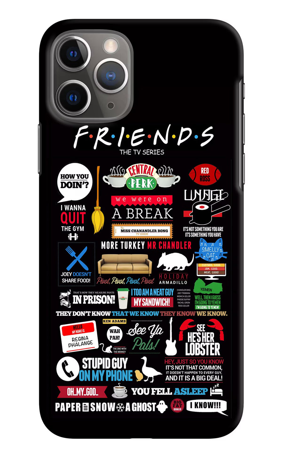 FRIENDS iPhone 11 Pro Back Cover, Hard case
