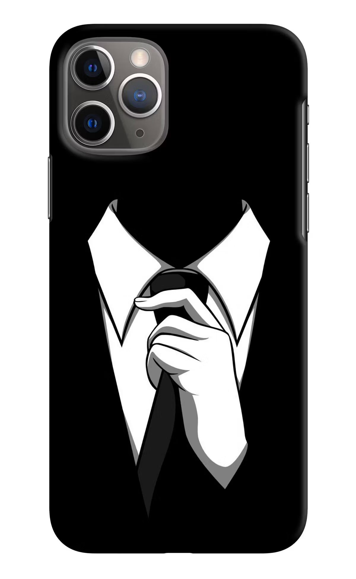 Black Tie iPhone 11 Pro Hard Case Back Cover by Casekaro
