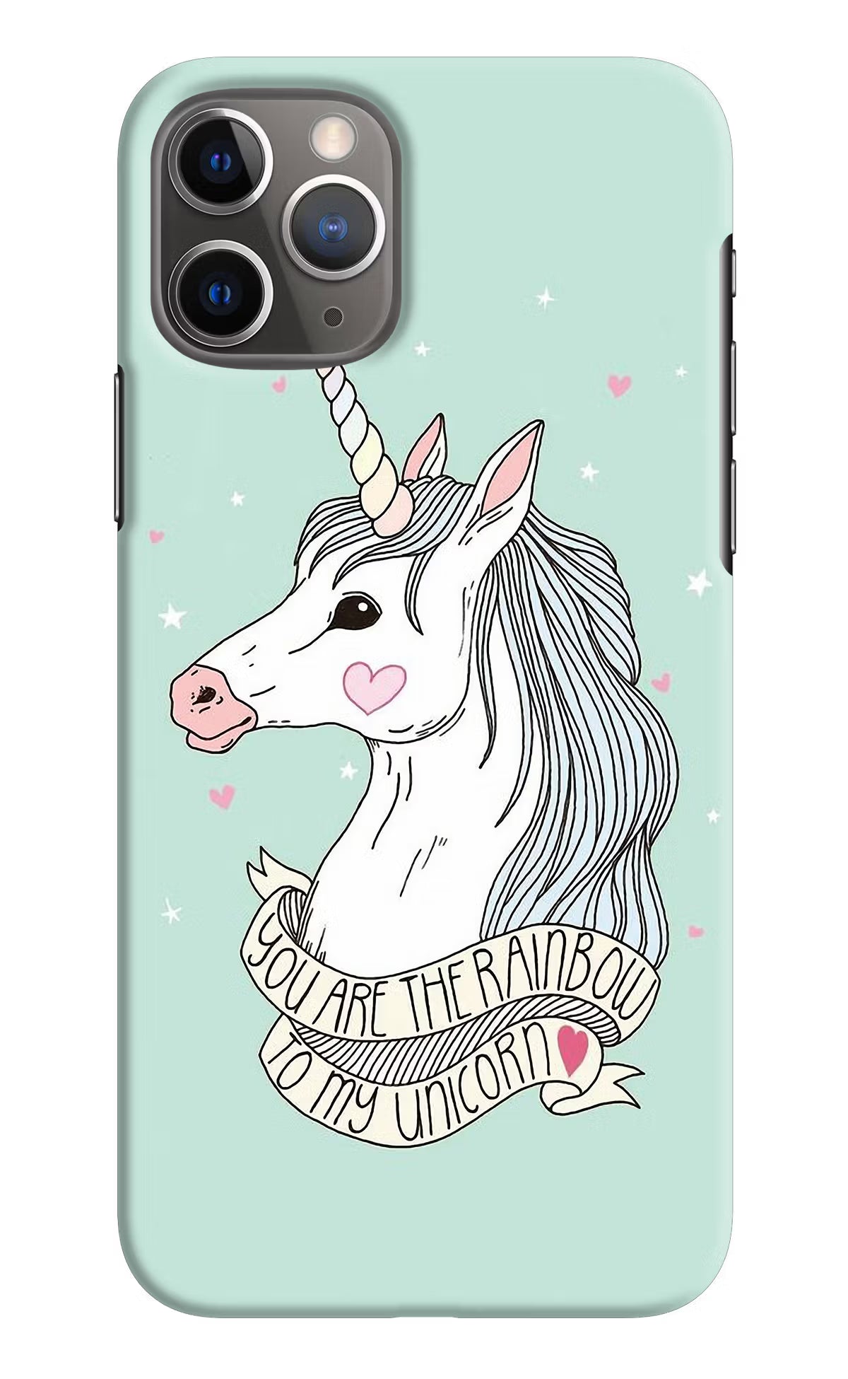 Unicorn Wallpaper iPhone 11 Pro Hard Case Back Cover by Casekaro