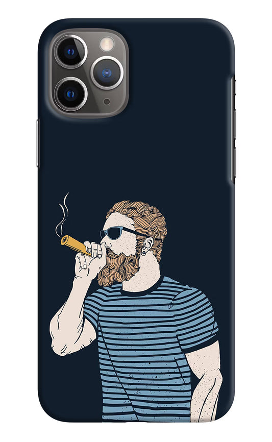 Smoking iPhone 11 Pro Hard Case Back Cover by Casekaro
