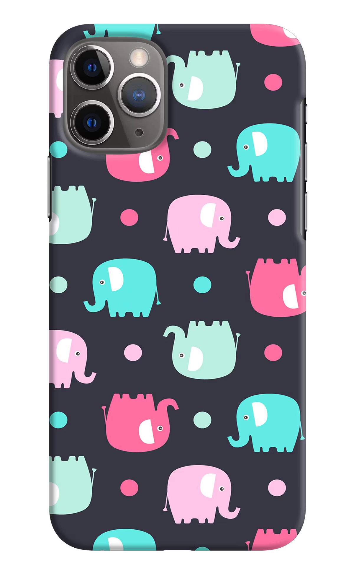 Elephants iPhone 11 Pro Hard Case Back Cover by Casekaro